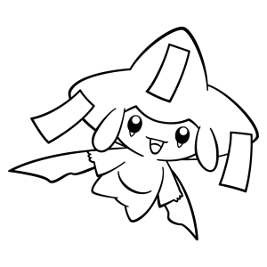 Jirachi, o Pokémon dos desejos para colorir