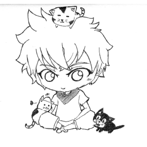 Killua e Seus Gatinho Companheiros