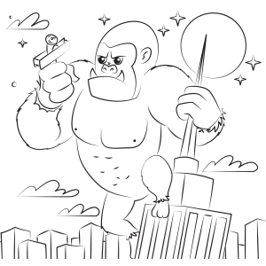 King Kong no Horizonte Urbano