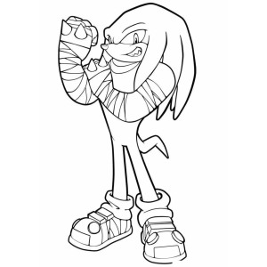 Knuckles em Ação: Hora de Colorir!