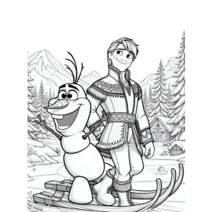 Kristoff e Olaf em Aventuras Congelantes