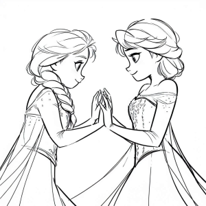 Laços Congelantes de Elsa e Anna