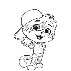 Lampo Estiloso Pronto para Colorir
