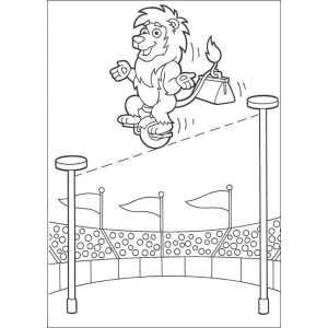 Leão Equilibrista no Circo