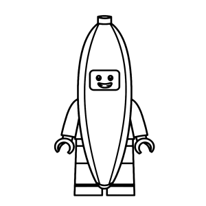 Divertido LEGO com Fantasia de Banana