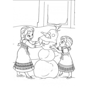 A Magia de Construir um Boneco de Neve com Elsa e Anna