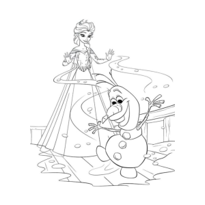 Magia Congelante com Elsa e Olaf