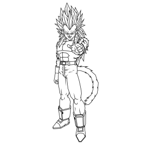 Majestade de Vegeta Super Saiyajin 4