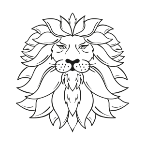 Majestic Lion Mandala