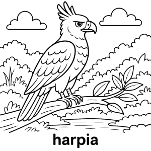 Majestosa Harpia em seu Habitat