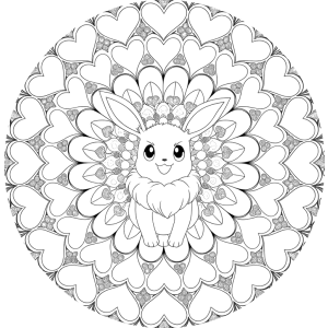 Mandala do Pikachu para colorir