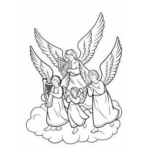 Melodia Celestial de Anjos Harmoniosos