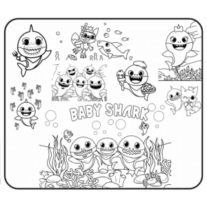 Mergulho Divertido com Baby Shark e Família