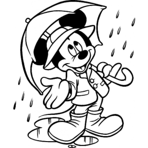 Mickey em um Dia Chuvoso Encantado