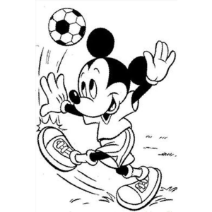 Mickey surfando para colorir