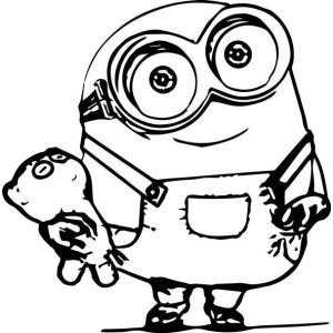 Minion com Seu Amigo de Pelúcia