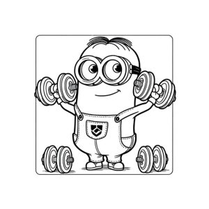 Minion Musculoso em Ação