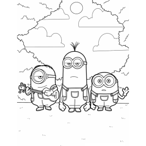 Minions em Ação no Jardim