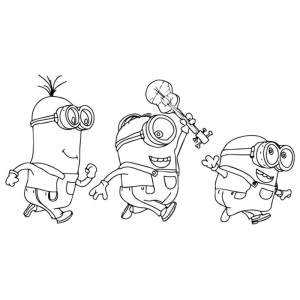 Minions em Ação: Prontos para Colorir