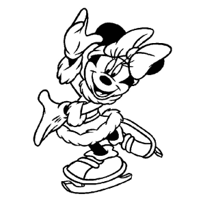 Minnie Mouse no Balé no Gelo