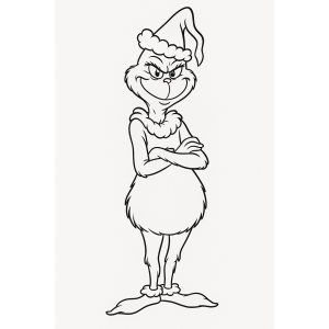 Monocromático Como o Grinch: Dê Vida ao Rabugento Natalino!