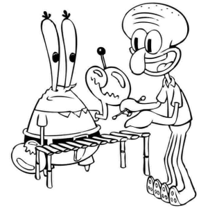 Mr. Krabs e Lula Molusco em Harmonia Musical
