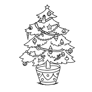 Natal Encantado para Colorir