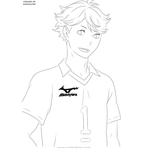 Oikawa Tooru: Destaque do Haikyuu para Colorir