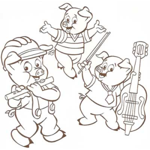 Os Três Porquinhos em Harmonia Musical