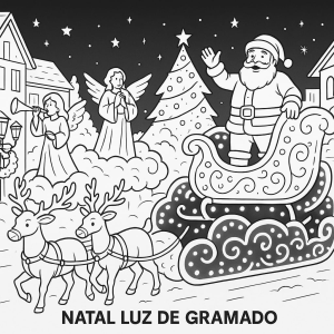 Papai Noel Brilha no Natal Luz de Gramado