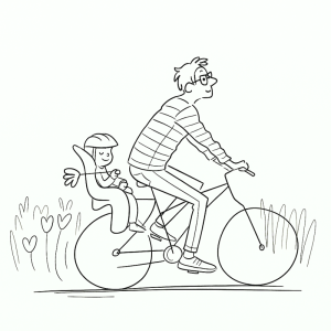 Passeio de Bicicleta no Dia dos Pais