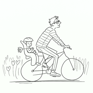 Passeio de Bicicleta no Dia dos Pais