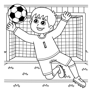 Pequeno Goleiro em Ação