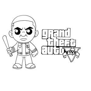 Entre na Ação: Personagem de GTA 5 Espera por Cores