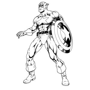 Customize o Capitão América em Ação