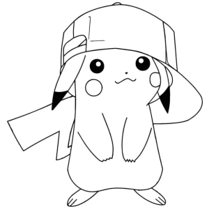 Pikachu Estiloso com Boné