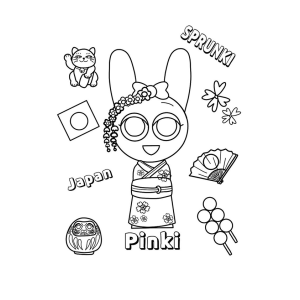 Pinki Explora o Mundo Sprunki no Japão