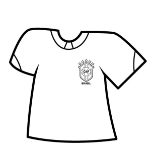 Pinte a Camisa da Seleção Brasileira