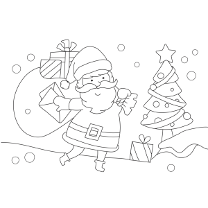 Pinte o Natal Mágico do Papai Noel!