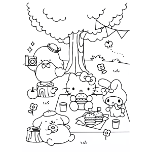 Piquenique Divertido com Hello Kitty e Amigos