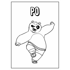 Po em Ação: Hora de Colorir o Herói do Kung Fu