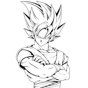 Poder e Determinação de Goku em Super Saiyajin