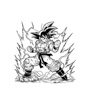 Poder Explosivo do Goku em Ação