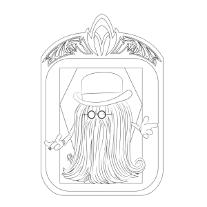 Primo Itt na moldura para colorir