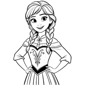 Princesa de Arendelle: Aventura Congelante para Colorir