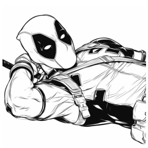 Relaxando com Deadpool: Hora de Coloração