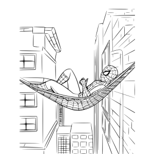 Relaxando nas Alturas: A Aventura do Herói