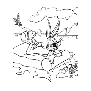 Relaxe com Pernalonga na Praia