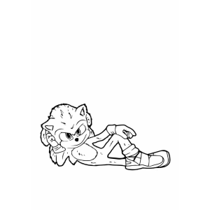 Relaxe com Sonic: Pronto para Colorir!