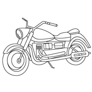 Rev Up the Creativity: Color a Classic Motorcycle